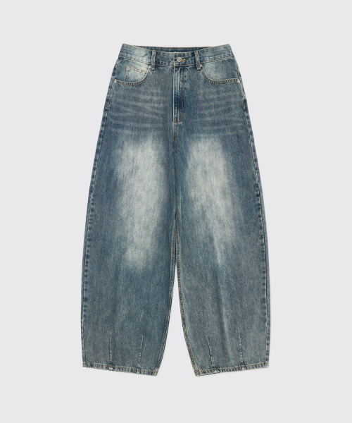 Lazy Boy Balloon Fit Denim_Faded Blue thumbnail 12