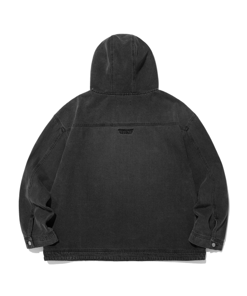 DENIM PULL OVER JACKET_BLACK(NG2DSUD122A)