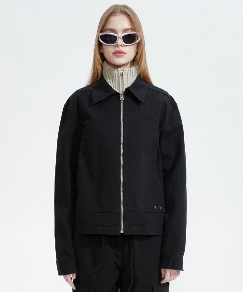 NOI861 SYMBOL TRUCKER JACKET (BLACK)