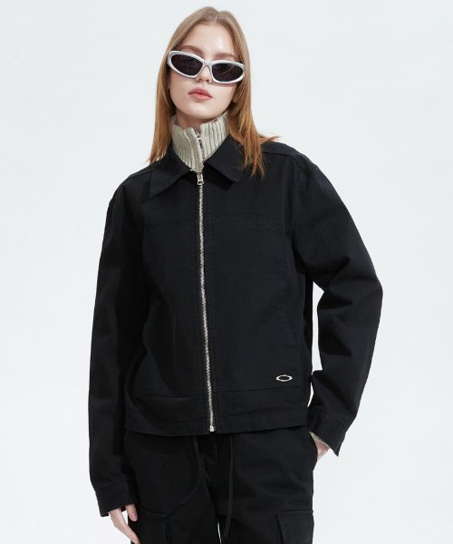NOI861 SYMBOL TRUCKER JACKET (BLACK)