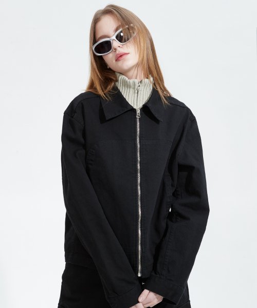 NOI861 SYMBOL TRUCKER JACKET (BLACK)