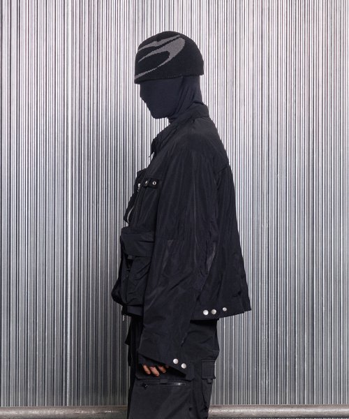 MULTI POCKET TRUCKER JACKET [BLACK]