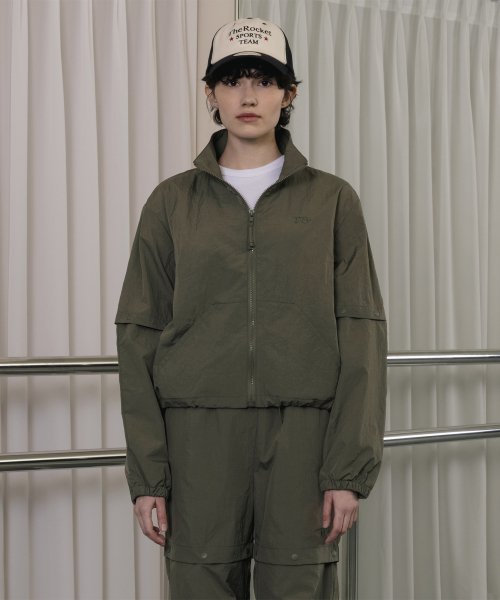 R TWO WAY BLOUSON JUMPER_KHAKI