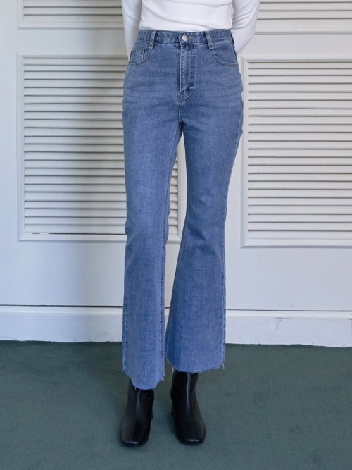 Lossy Washed Bootcut Denim Pants