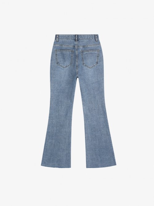 Lossy Washed Bootcut Denim Pants