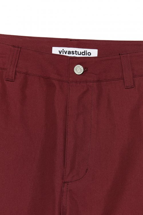 SPLIT WIDE CARGO PANTS [RED]