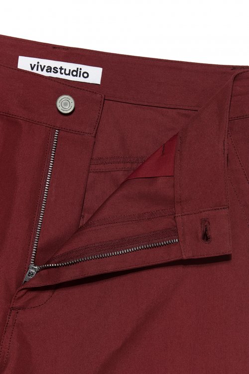 SPLIT WIDE CARGO PANTS [RED]