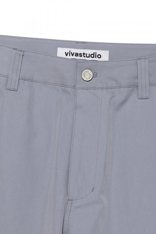SPLIT WIDE CARGO PANTS [LIGHT BLUE]