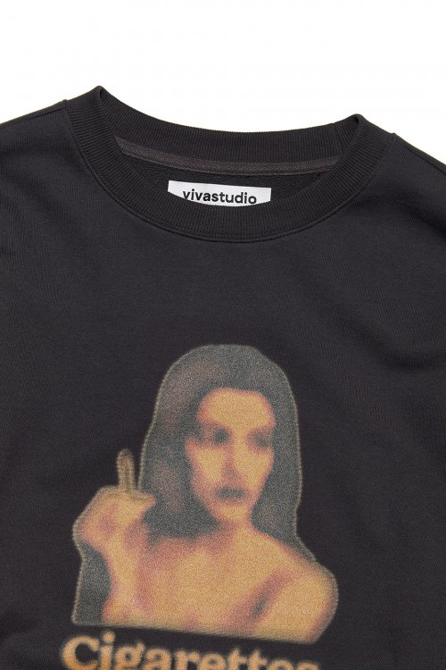 CIGARETTES CREWNECK [CHARCOAL]