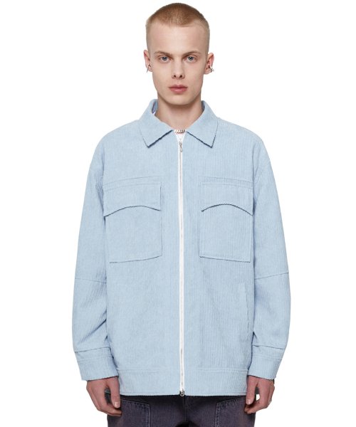 CORDUROY HOUSE JACKET [SKY BLUE]