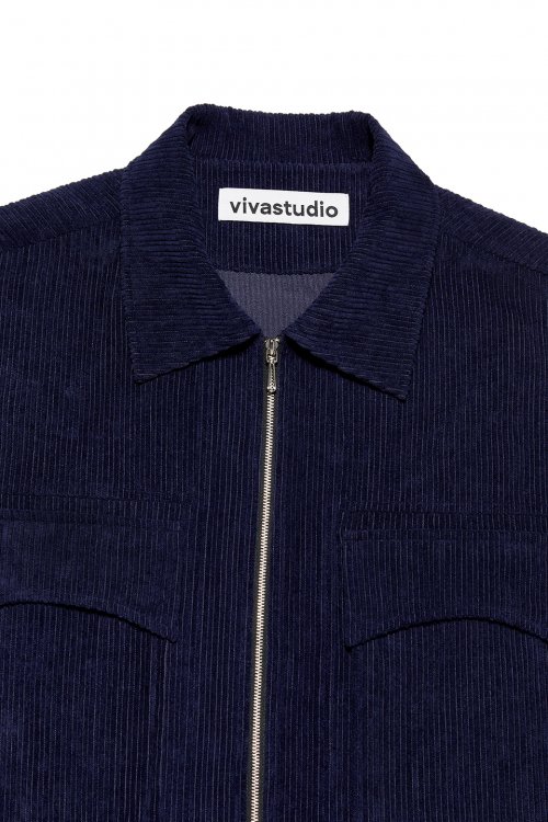 CORDUROY HOUSE JACKET [NAVY]