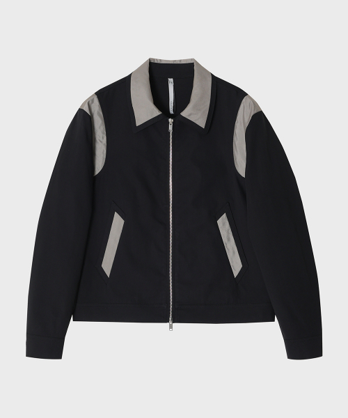 Куртка варсити из контрастной органзы (Black)