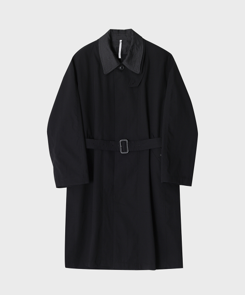 Пальто балмакаан с органзой (Black)