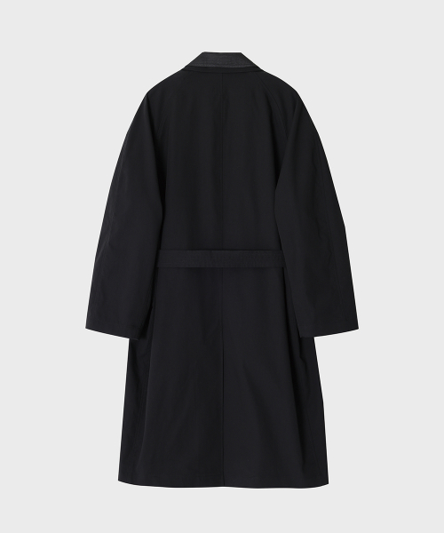 Пальто балмакаан с органзой (Black)
