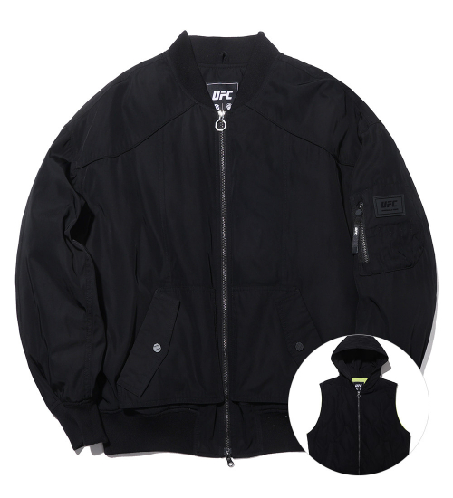 Оверсайз бомбер 3WAY UFC Shadow Black U1PJU1101BK
