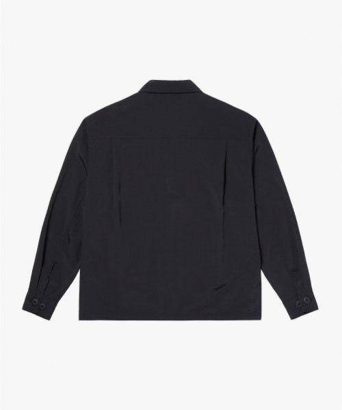 TASLAN LONG SLEEVE SHIRTS-BLACK