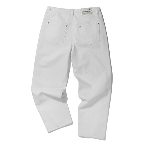 SIDE ZIPPER PANTS белый