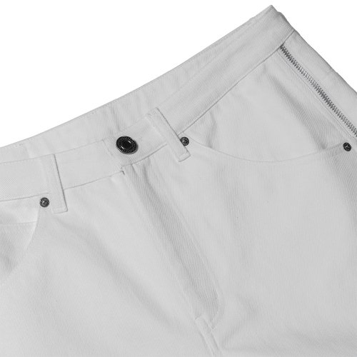 SIDE ZIPPER PANTS белый