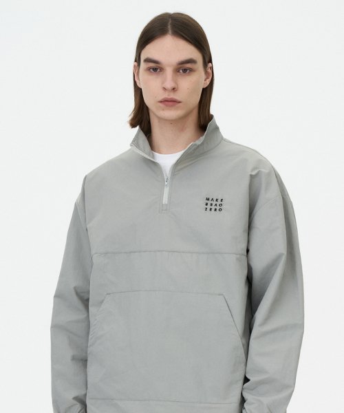 [SET] Нейлоновый костюм с анораком и шортами (Light Grey)