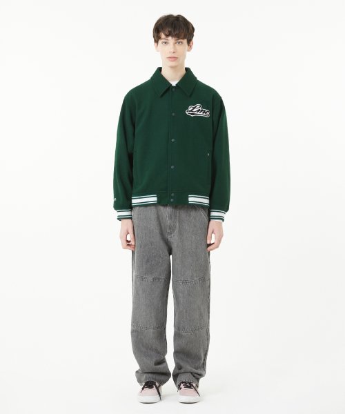 CLASSIC WOOL VARSITY JACKET dark green