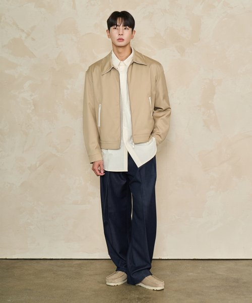 Минималистичная куртка со складками Action (BEIGE)