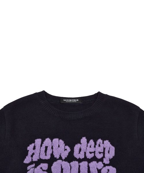 DN BOUCLE LOVE KNIT(NAVY)