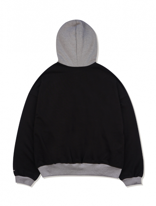 Унисекс двухстороннее худи на молнии Drop Fit Black FCD1ZP101M