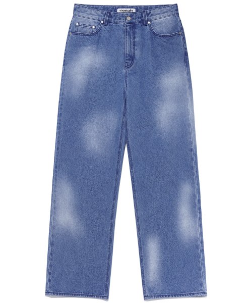 MUSINSA | VIVASTUDIO CLOUD WASHED DENIM PANTS [BLUE]