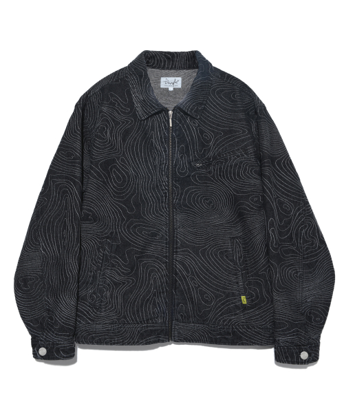 Джинсовка Contour Map Black