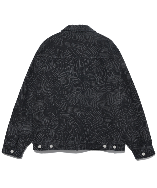 Джинсовка Contour Map Black