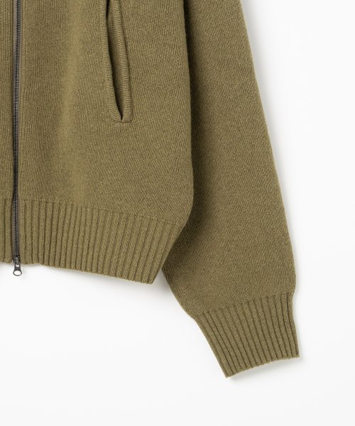 Жаккардовый трикотажный блузон [Khaki]