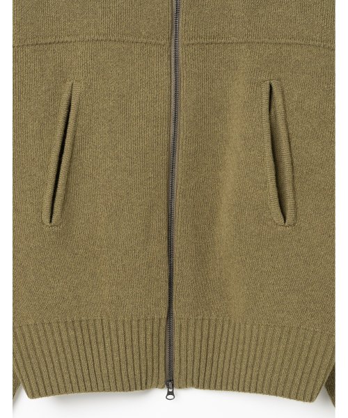 Жаккардовый трикотажный блузон [Khaki]