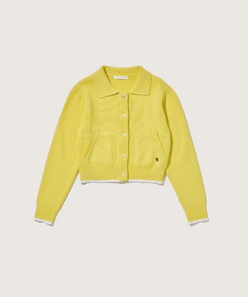Базовый кроп-кардиган Yellow