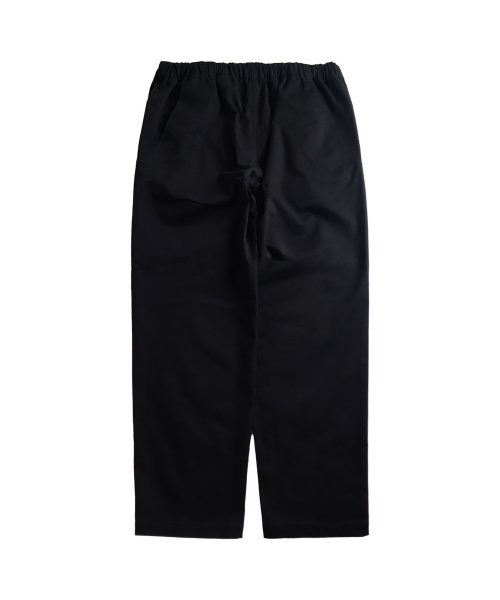 Длинные брюки из хлопка со спандексом с ремнем, Black