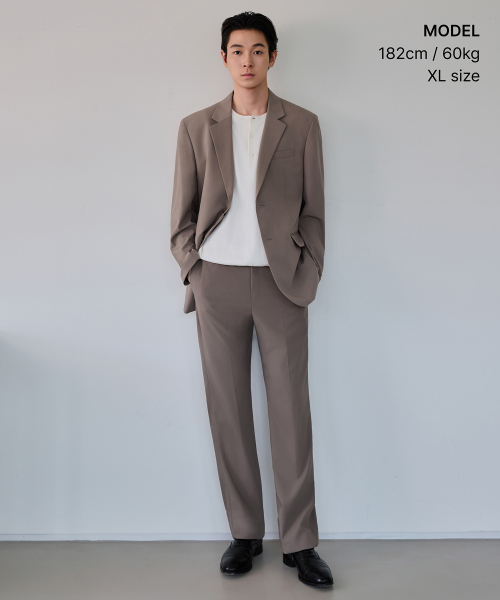 [Cooltandard] Relaxed Basic Blazer [Dusty Beige] thumbnail 2