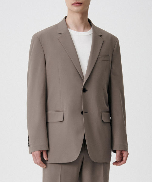 [Cooltandard] Relaxed Basic Blazer [Dusty Beige] thumbnail 4