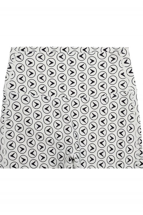 INTEREST Логотип DIGITAL PRINT LONG LEGGINGS_WHITE