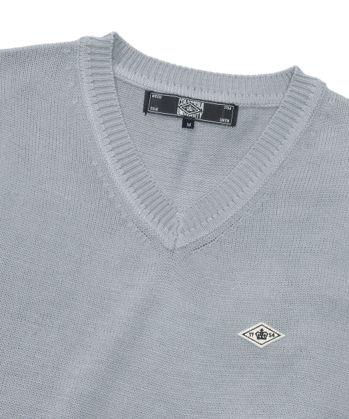Жилет-свитер 1754 CROWN V NECK VEST SWEATER Grey