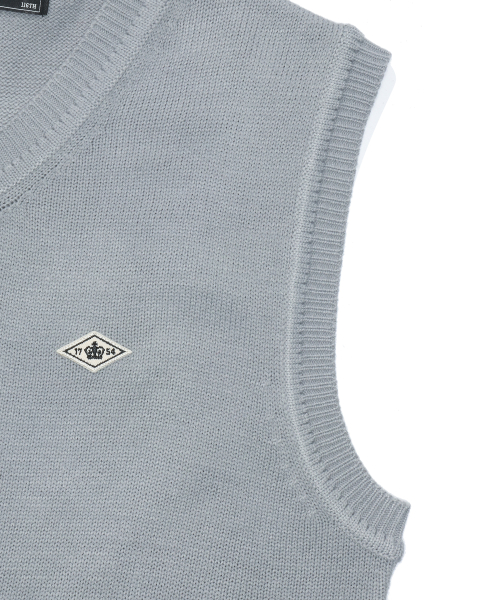 Жилет-свитер 1754 CROWN V NECK VEST SWEATER Grey