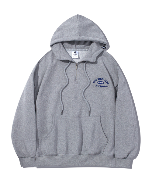 Оверсайз худи CLUB Ivy на молнии GHT-474