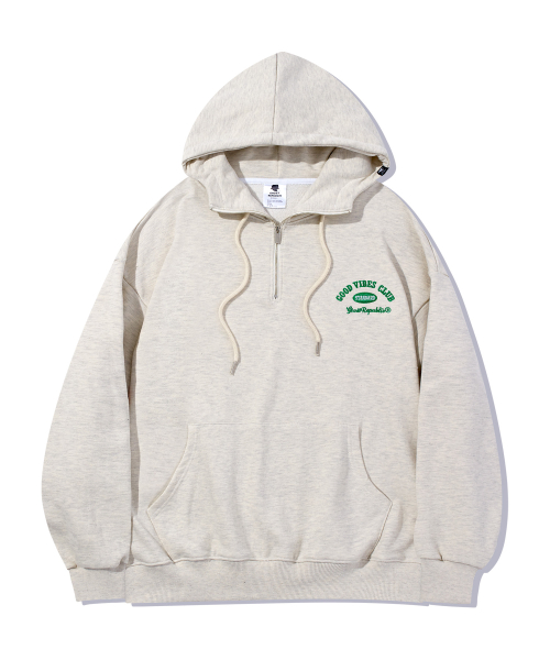 Оверсайз худи CLUB Ivy на молнии GHT-474