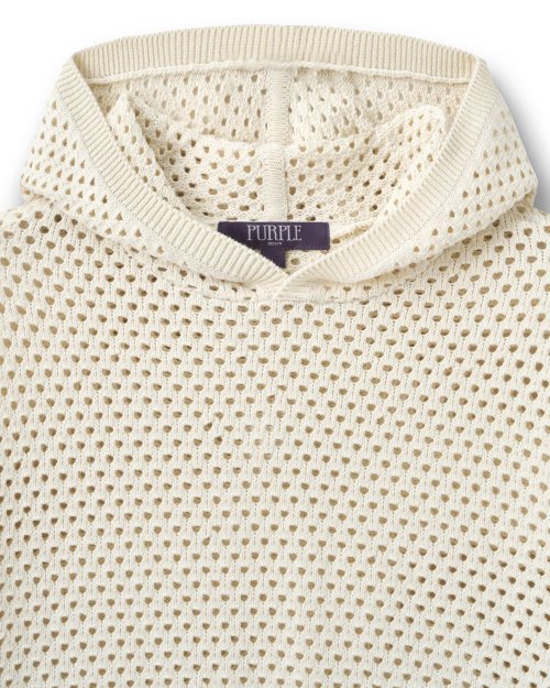 PUNCHING NET HOODED Трикотаж IVORY