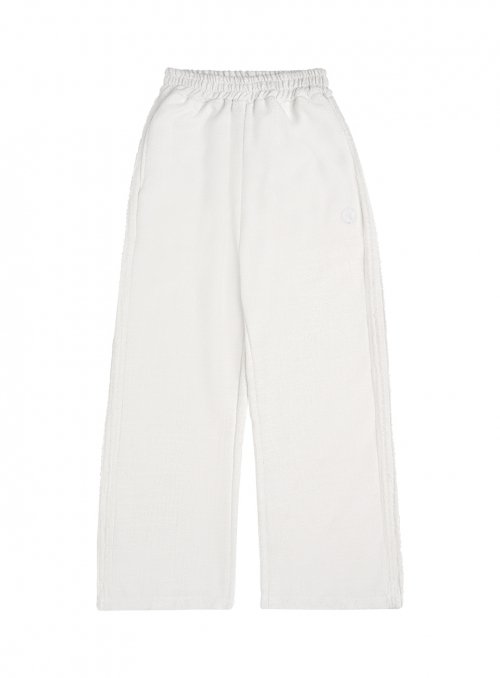 TWEED 2LINE TAPE PANTS_WHITE