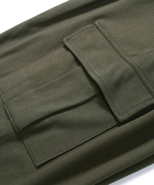 Широкие спортивные карго-брюки со складкой Khaki