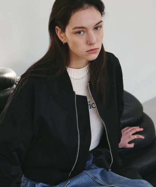 NICOLE VOLUME бомбер BLOUSON_черный
