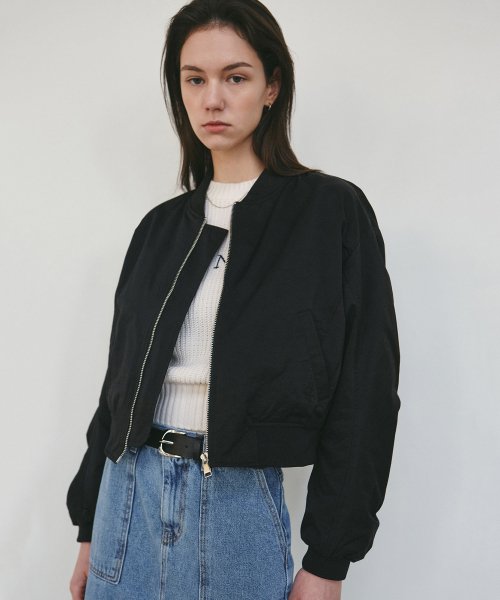 NICOLE VOLUME бомбер BLOUSON_черный