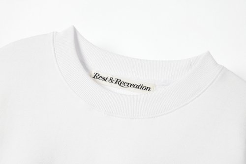 레스트앤레크레이션(REST&RECREATION) RR LOGO SWEATSHIRT WHITE