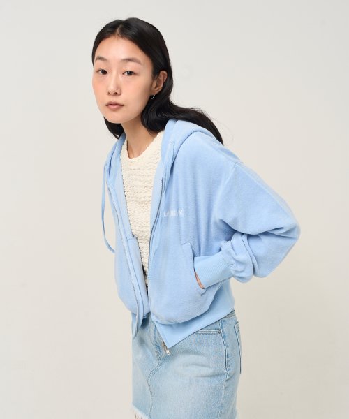 Худи на молнии с логотипом Sky Blue