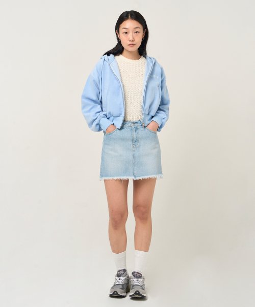 Худи на молнии с логотипом Sky Blue