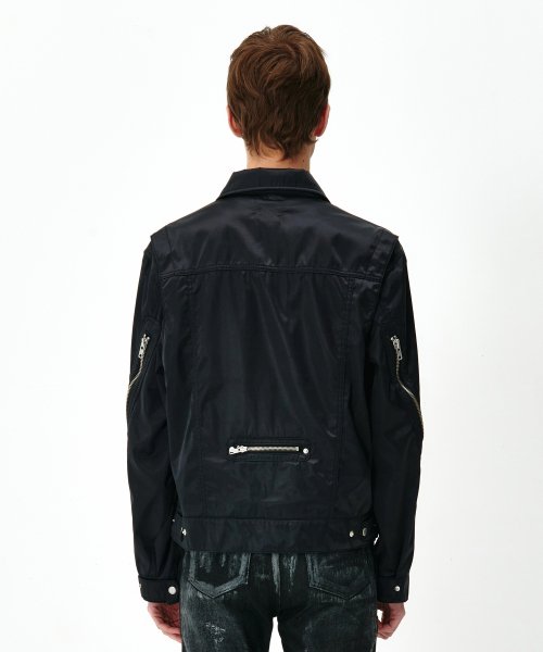 NEXTDOORLIPS ZIPPER TRUCKER JACKET